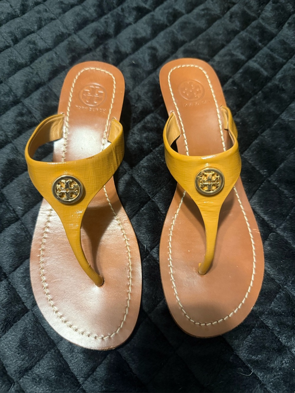 Tory Burch Tan  Miller Thong Sandals